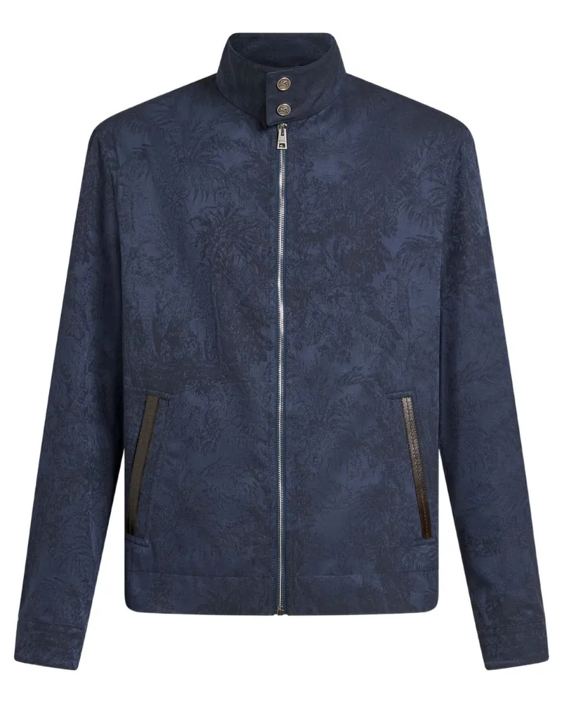 Etro Bomberjacke mit Jacquardmuster - Blau Blau