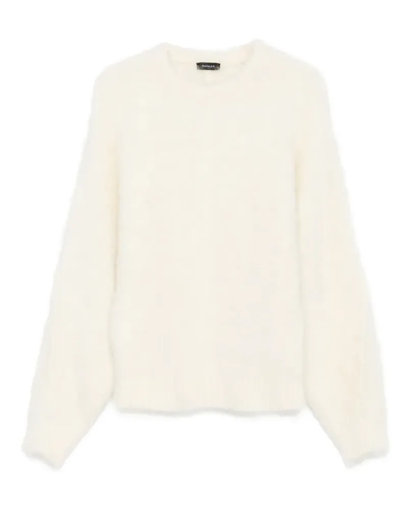 Thierry Mugler Pullover mit Ballonärmeln - Weiß Weiß