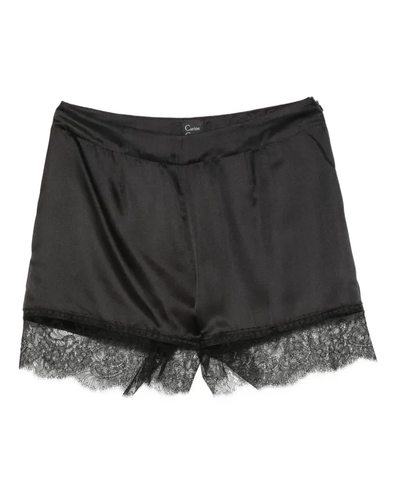 Carine Gilson Shorts mit Spitze - Schwarz Schwarz