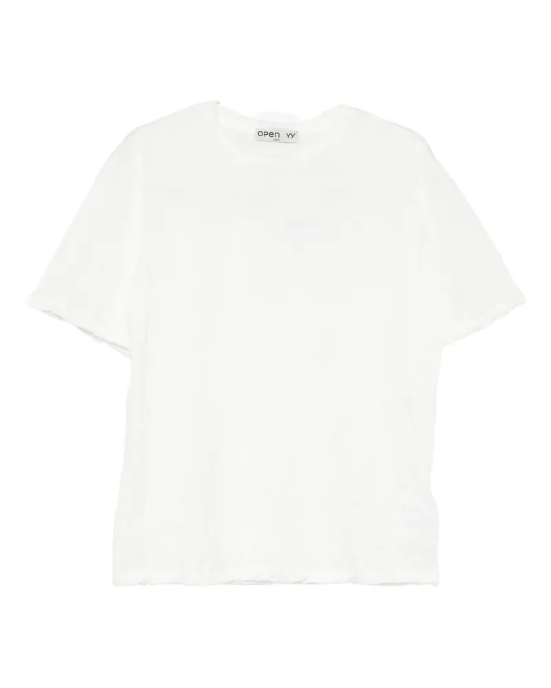 OPEN YY short-sleeve T-shirt - Schwarz Schwarz
