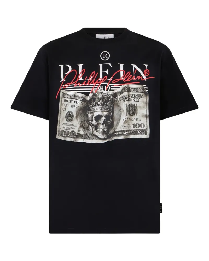Philipp Plein Dollar Signature T-Shirt - Schwarz Schwarz