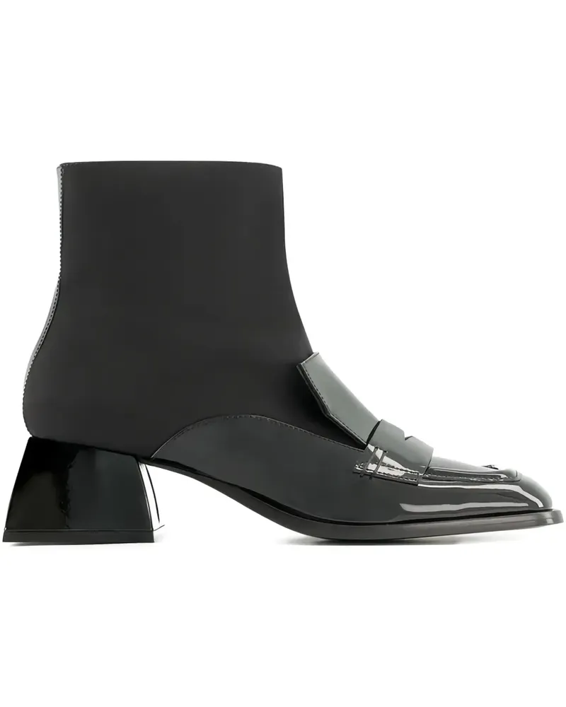 NODALETO block-heel ankle boot - Schwarz Schwarz