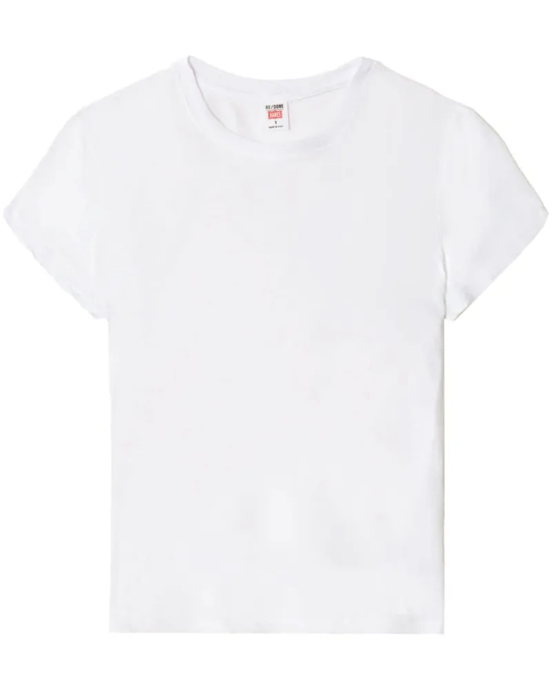 RE/DONE Transparentes Hanes T-Shirt - Weiß Weiß