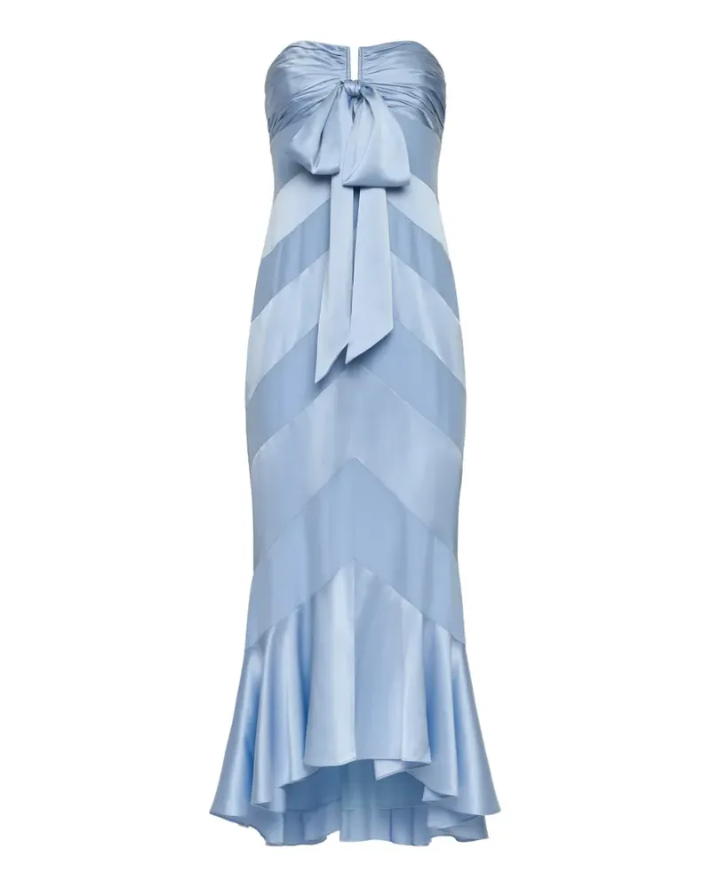 Cinq à Sept bow strapless dress - Blau Blau