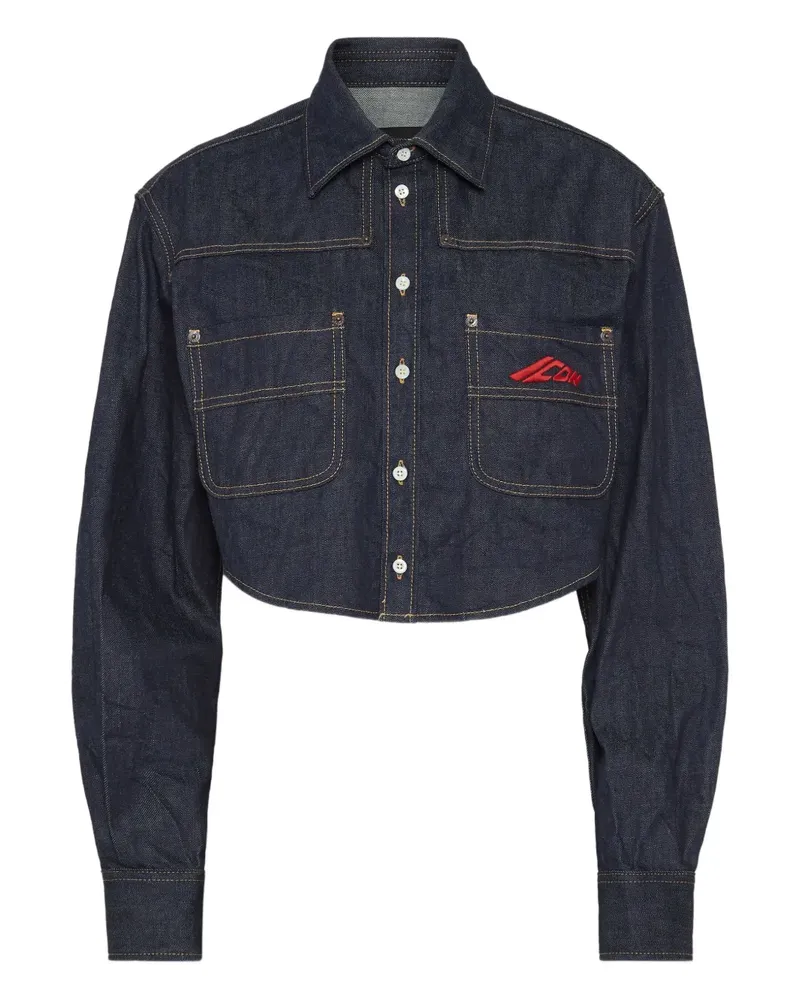 Dsquared2 Jeanshemd im Cropped-Design - Blau Blau