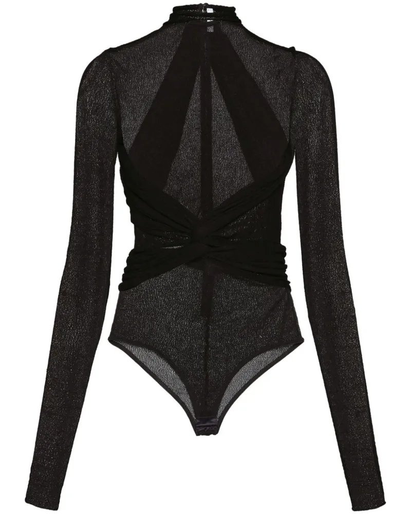 Ferragamo Transparenter Body - Schwarz Schwarz