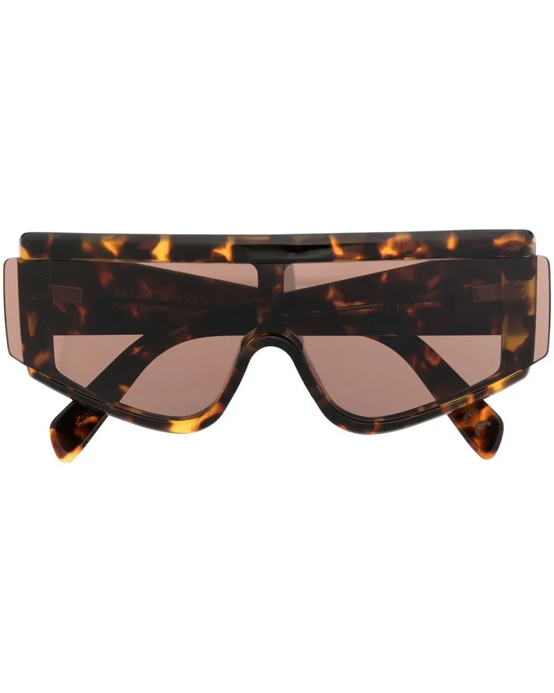 RETROSUPERFUTURE Zed Burnt-Havana Sonnenbrille Braun