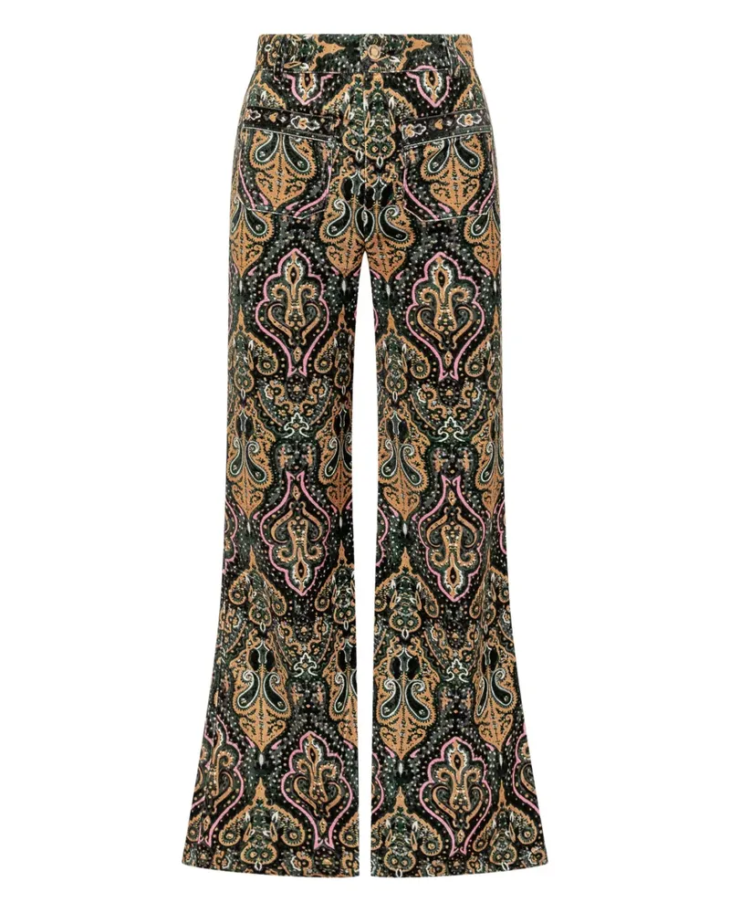 ba&sh Swae paisley-print trousers - Schwarz Schwarz