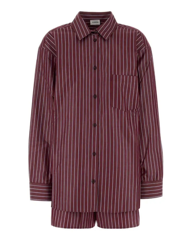 ANDAMANE striped embroidered two-set pyjamas - Rot Rot