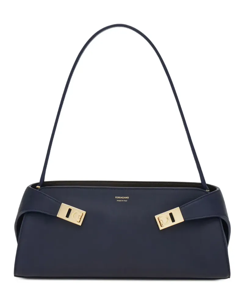 Ferragamo Hug East-West Schultertasche - Blau Blau