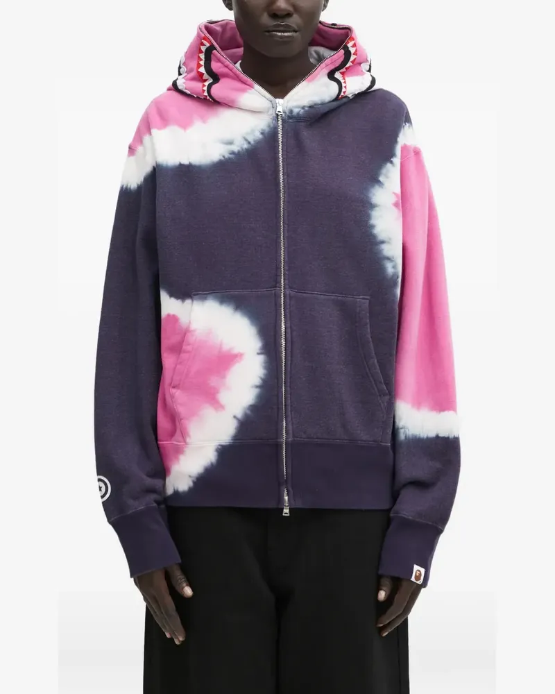 BAPE Hand Dye Shark Kapuzenjacke - Violett Violett