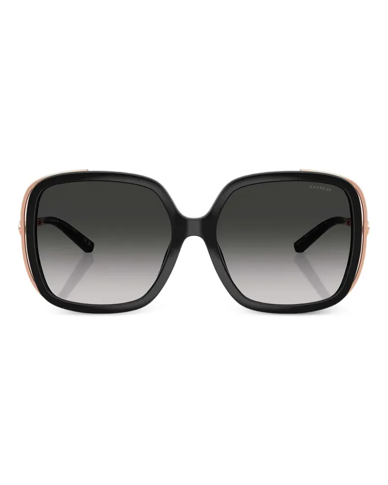 Coach square-frame gradient-lens sunglasses - Schwarz Schwarz