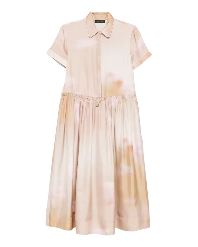 Fabiana Filippi Midikleid mit Gürtel - Nude Nude