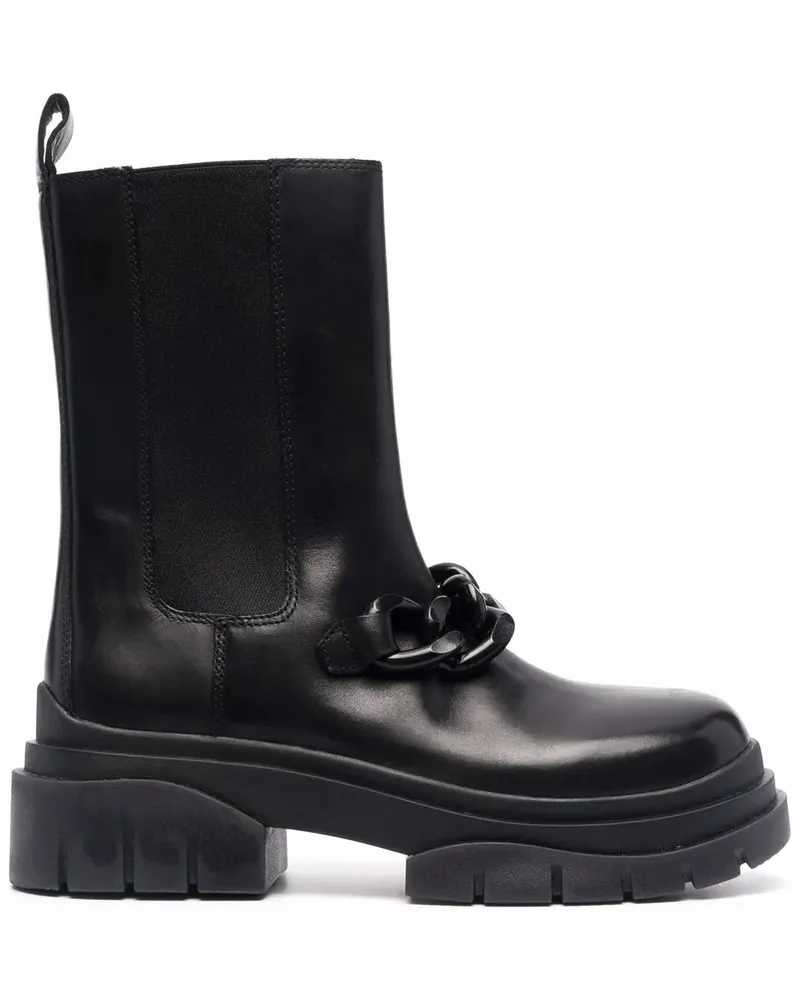 ash Storm Chain Stiefel - Schwarz Schwarz