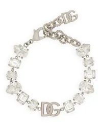 Dolce & Gabbana Armband mit Kristallen Silber