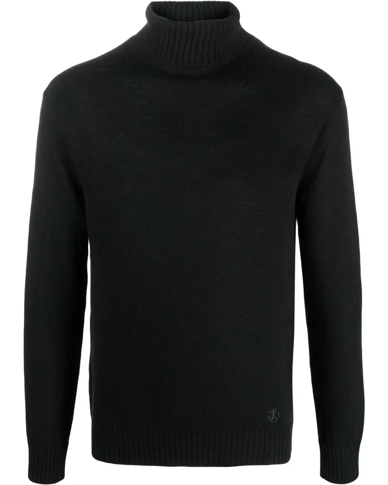 Jil Sander Gestrickter Rollkragenpullover - Schwarz Schwarz