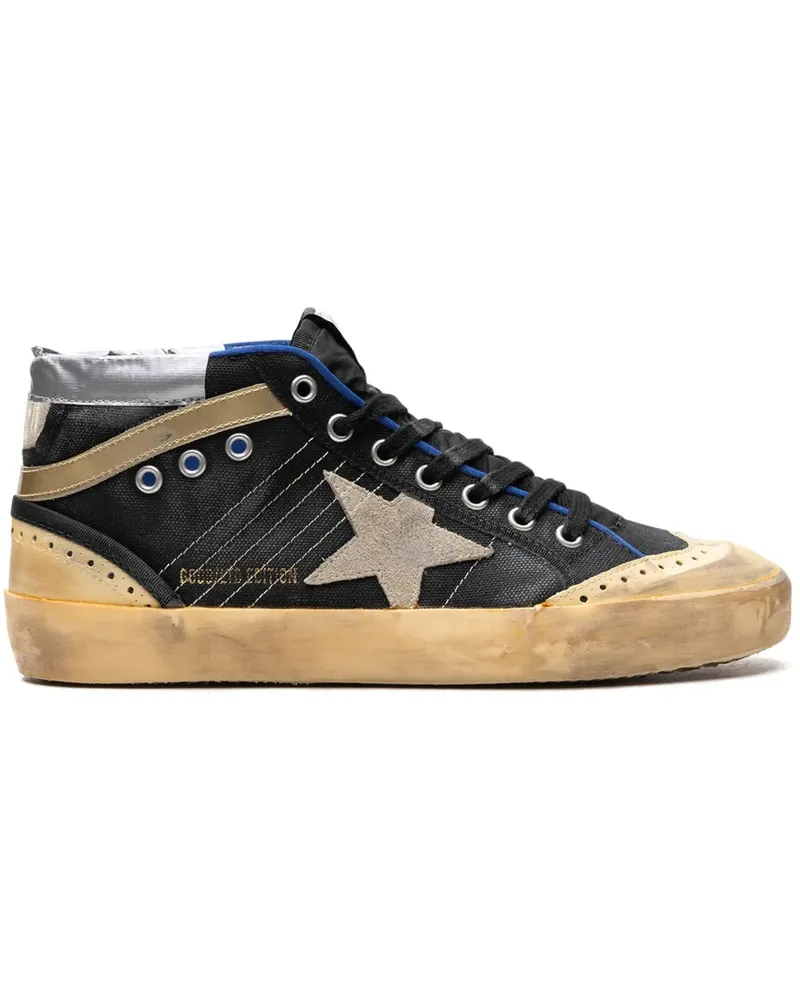 Golden Goose Mid Star Black/Ice Vanilla/Gold Sneakers - Schwarz Schwarz