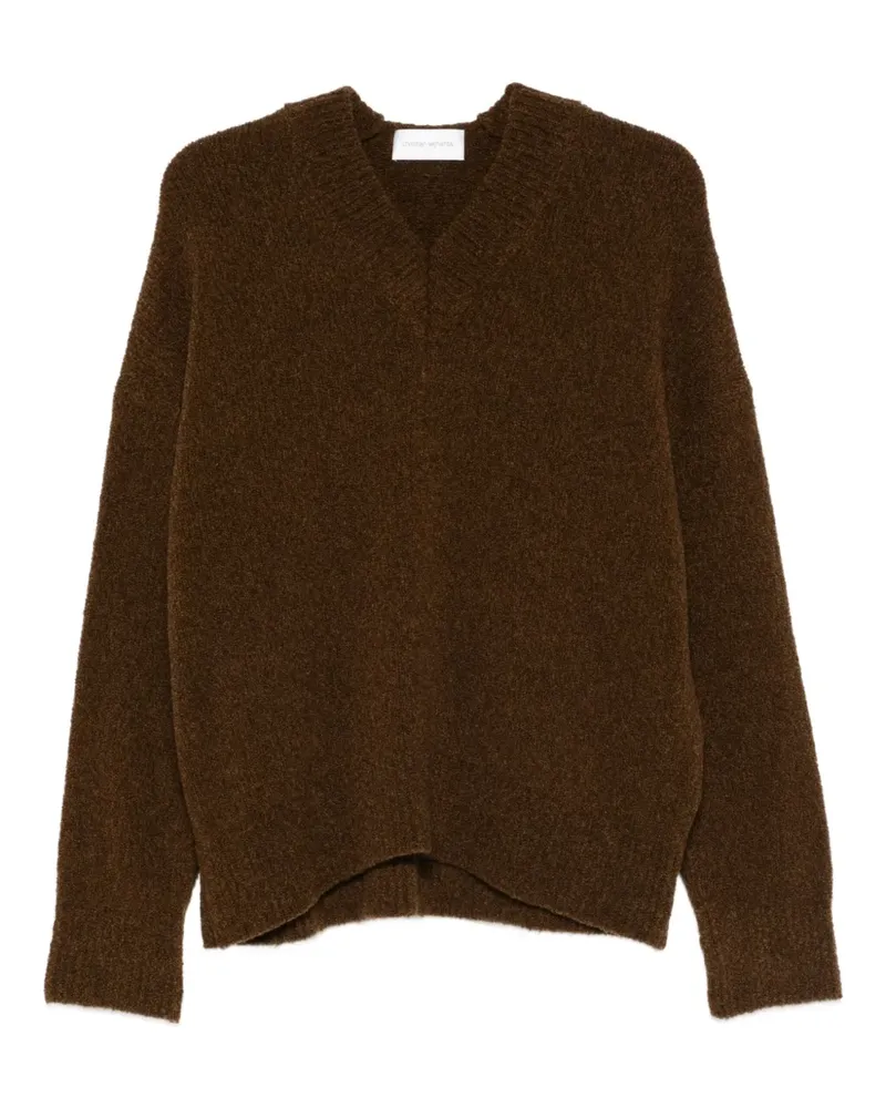 christian wijnants Kainez Pullover mit V-Ausschnitt - Braun Braun