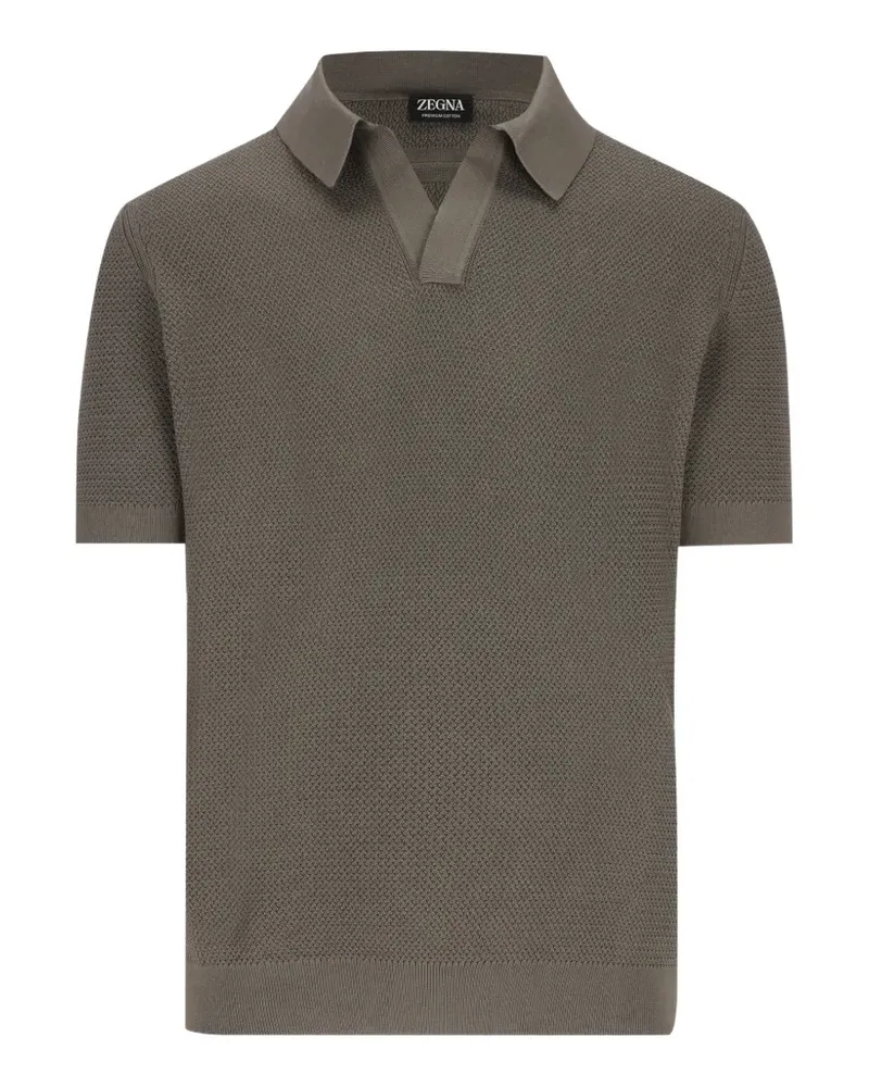 Ermenegildo Zegna T-Shirt aus Jacquard - Grau Grau