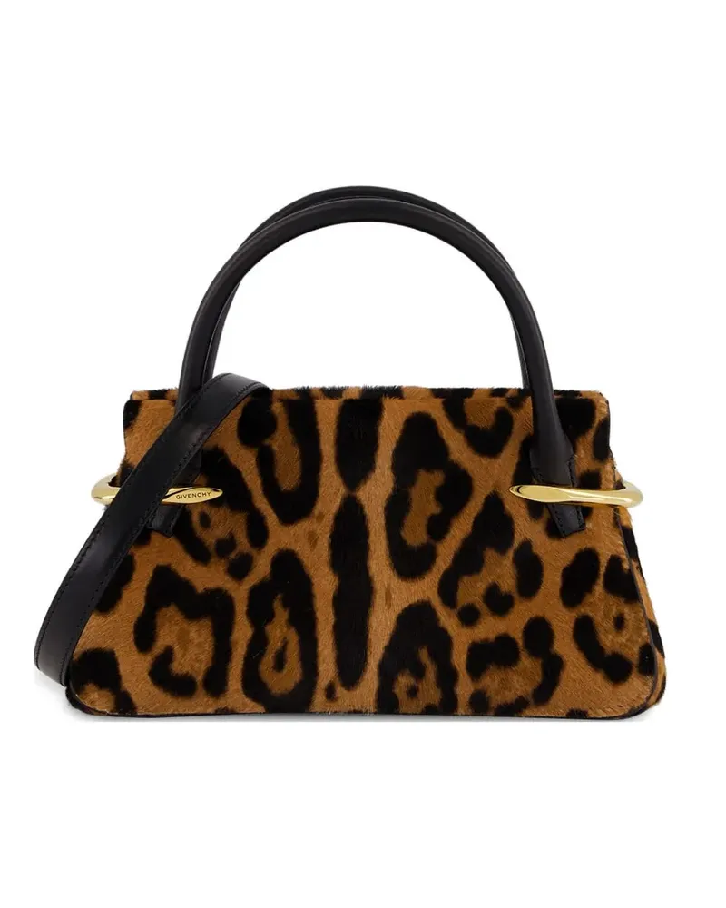 Givenchy Mini Schultertasche mit Leoparden-Print - Braun Braun