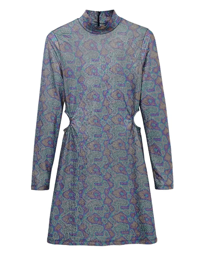 Desigual Rollkragen-Minikleid mit Cut-Out - Mehrfarbig Mehrfarbig