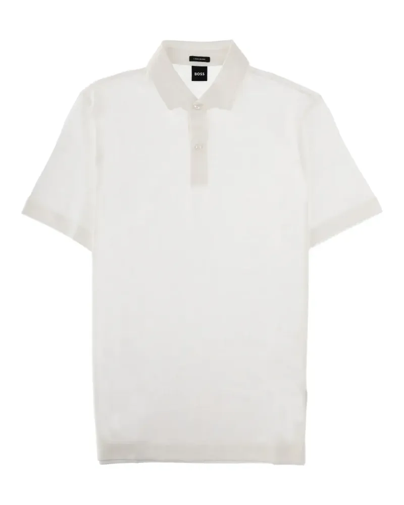 HUGO BOSS button polo shirt - Weiß Weiß