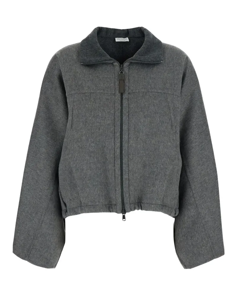 Brunello Cucinelli Jacke mit Monili-Detail - Grau Grau