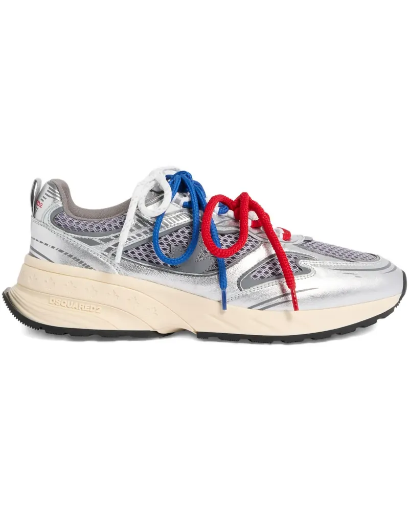 Dsquared2 Sneakers mit Mesh-Einsatz - Silber Silber