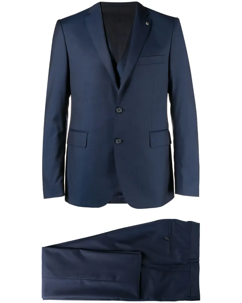 Tagliatore Einreihiger Anzug - Blau Blau