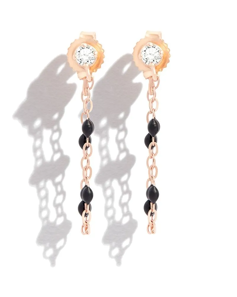 Gigi Clozeau 18kt Rotgoldohrringe mit Diamanten - Rosa Rosa