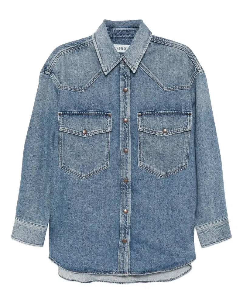 AGOLDE Lotta Jeansjacke - Blau Blau