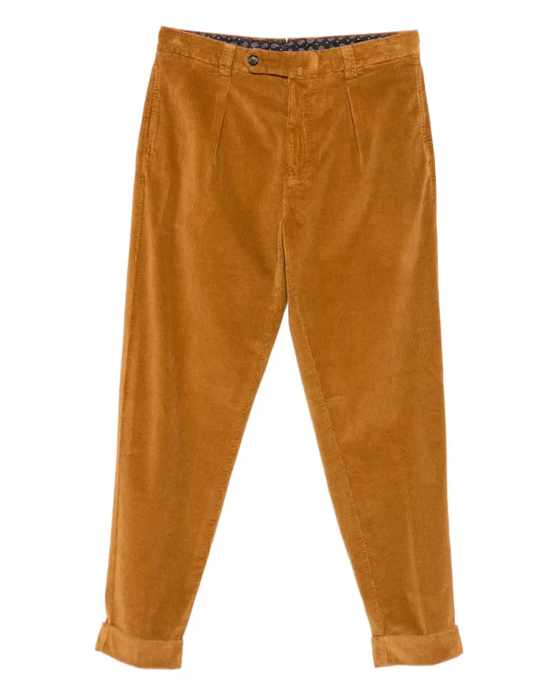 Berwich Cordhose mit Falten - Braun Braun