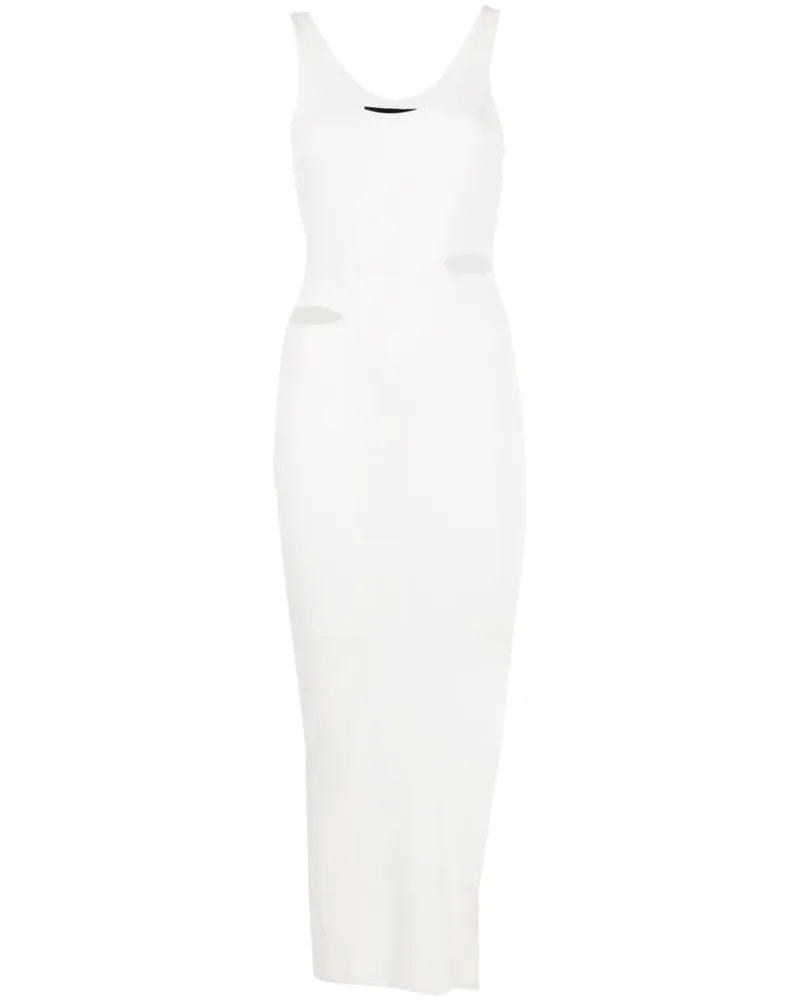 Gloria Coelho x Isabella Fiorentino Maxikleid mit Cut-Outs - Weiß Weiß