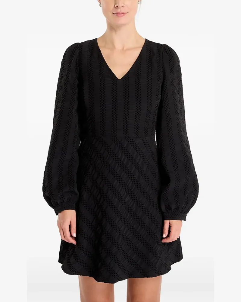 Samsøe & Samsøe Minikleid mit Puffärmeln - Schwarz Schwarz