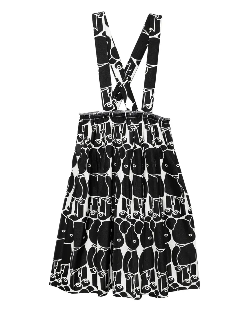 Comme des Garçons Rock mit Bearbrick-Print - Schwarz Schwarz