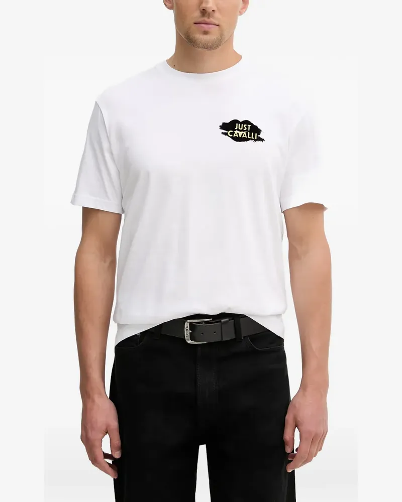 Just Cavalli T-Shirt mit Logo-Print - Weiß Weiß
