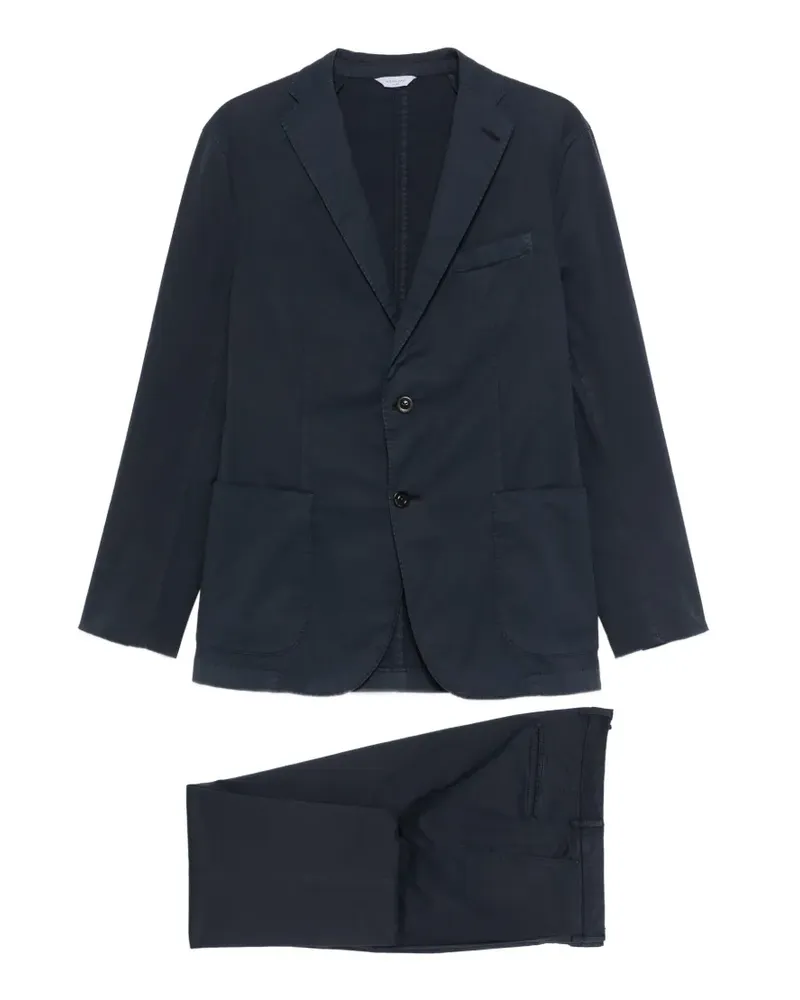 Boglioli Anzug mit fallendem Revers - Blau Blau