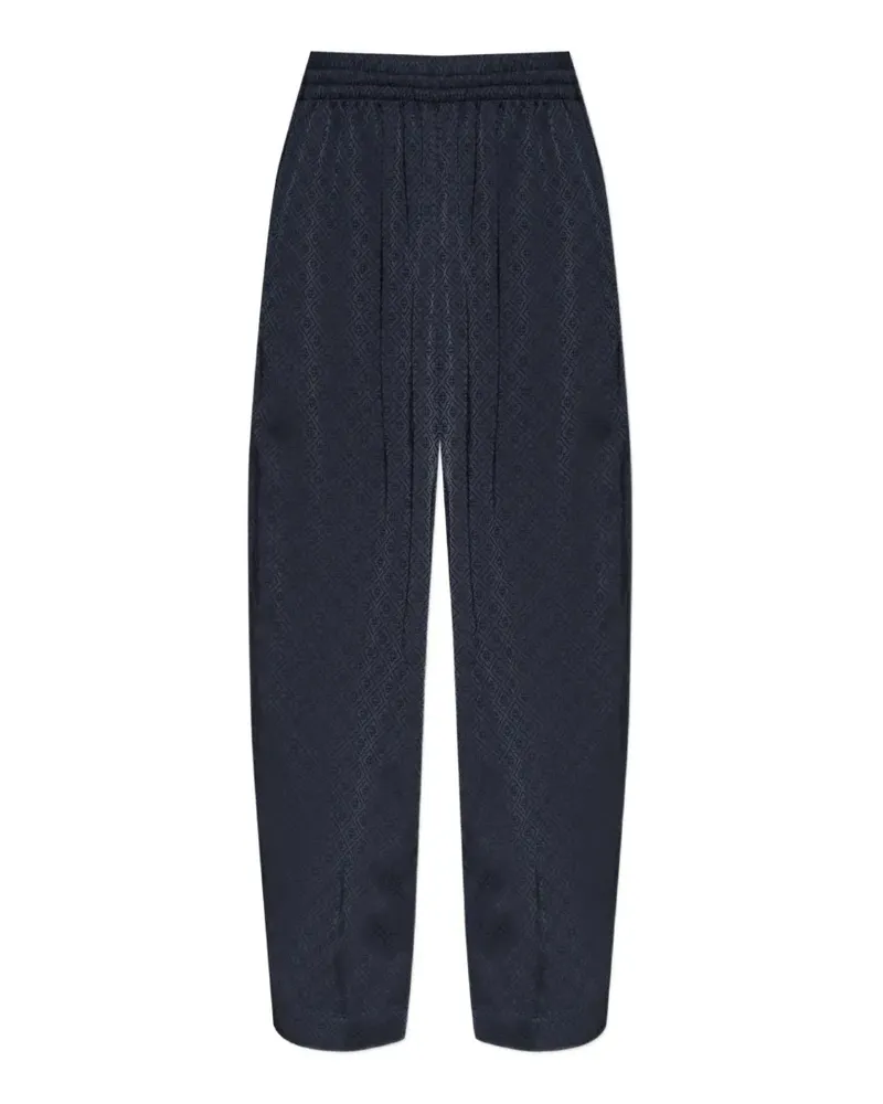 Casablanca Paris monogram-jacquard wide-leg trousers - Blau Blau