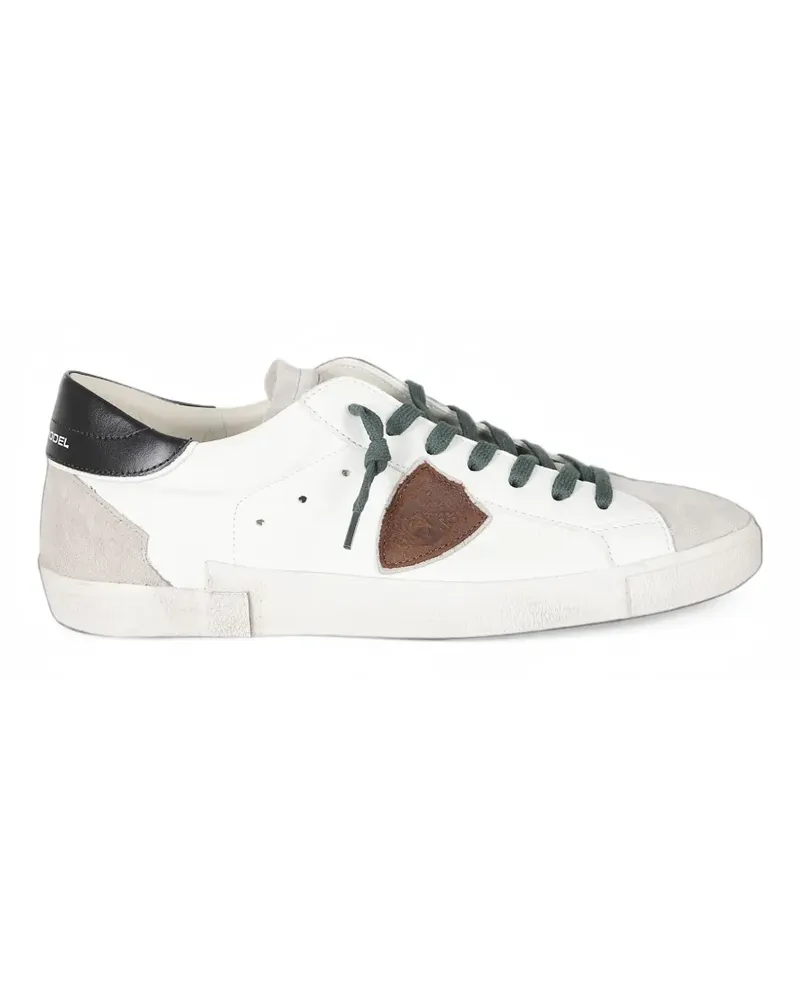 Philippe Model PRSX Low Sneakers mit Logo-Patch - Weiß Weiß