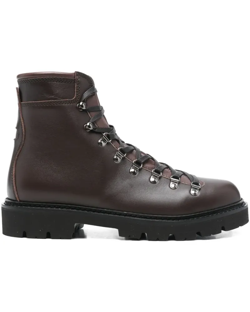 Bally Stiefel mit Schnürung - Braun Braun