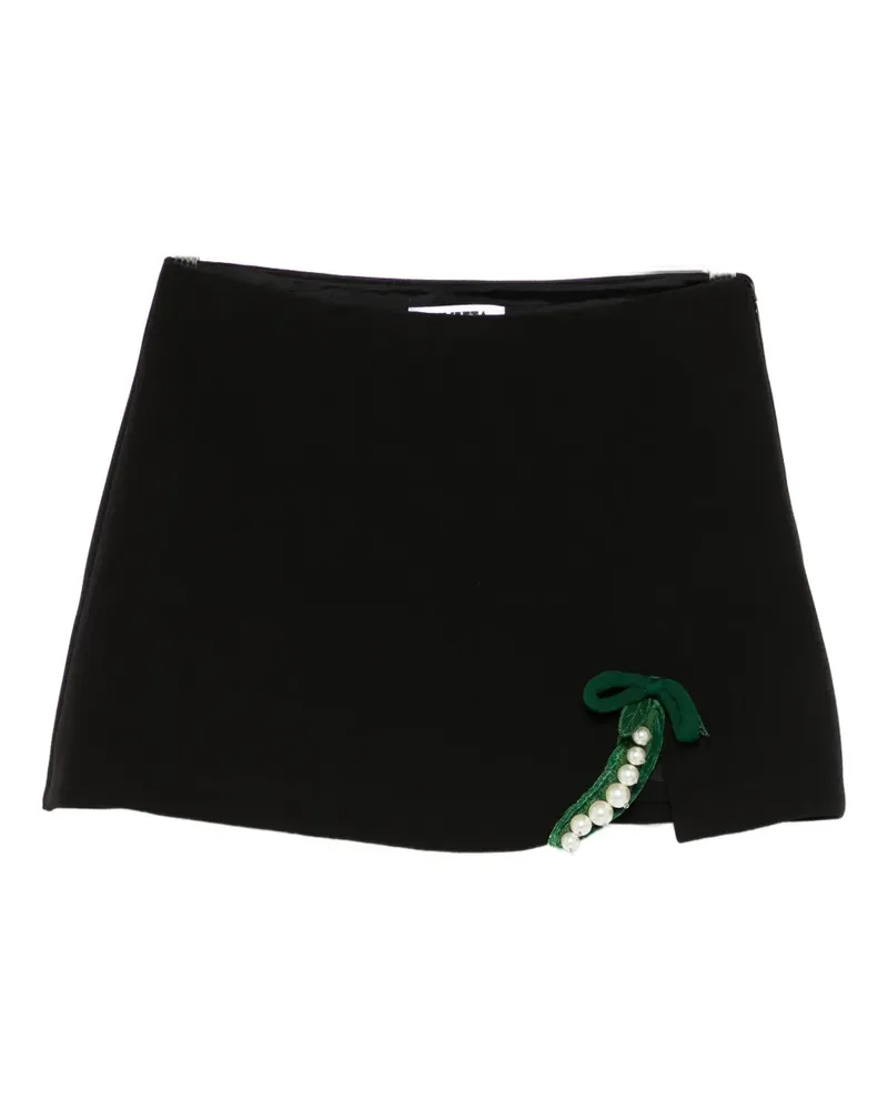 Vivetta pearl-embellished straight skirt - Schwarz Schwarz