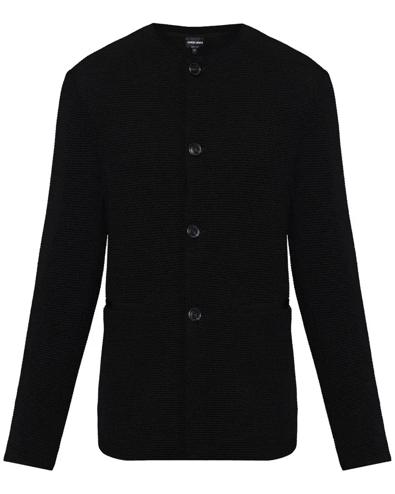 Giorgio Armani Einreihige Jacke - Schwarz Schwarz