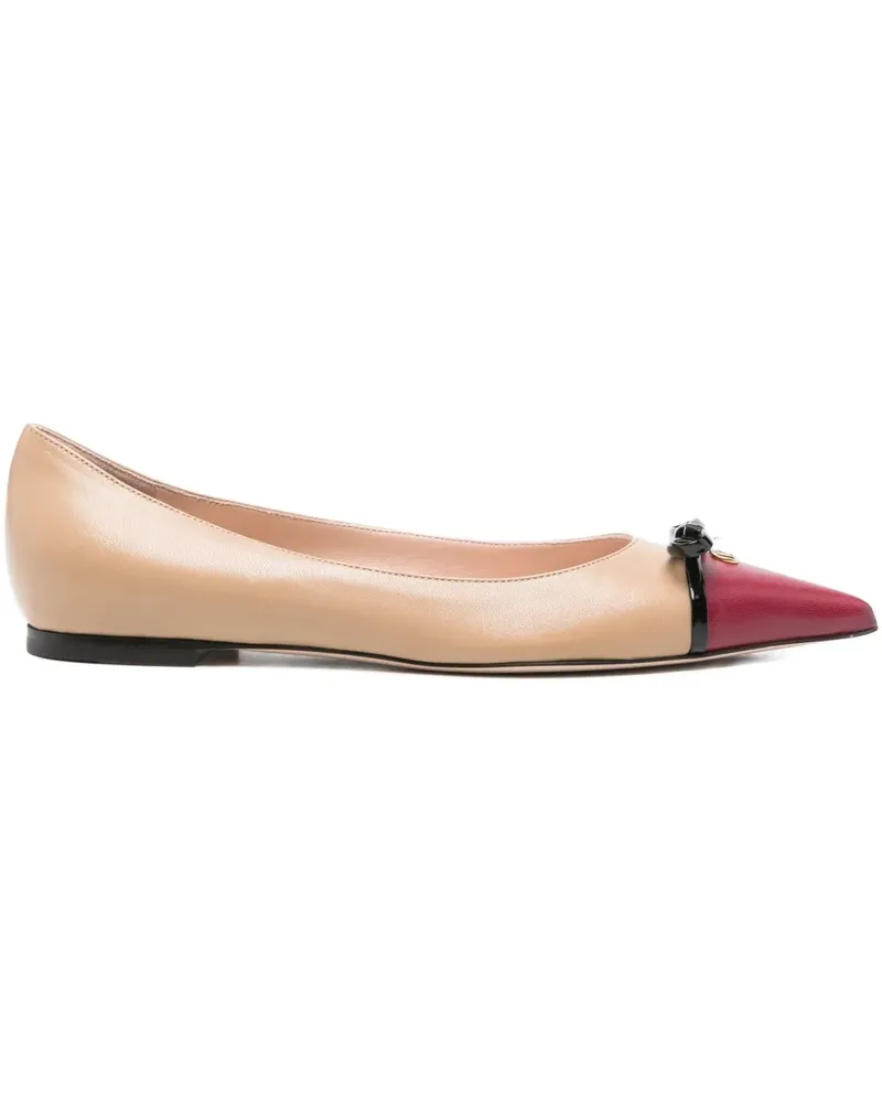 Valentino Garavani Pumps mit Schleifen - Nude Nude