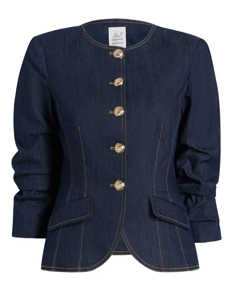Cinq à Sept Chris button-fastening Jacket - Blau Blau