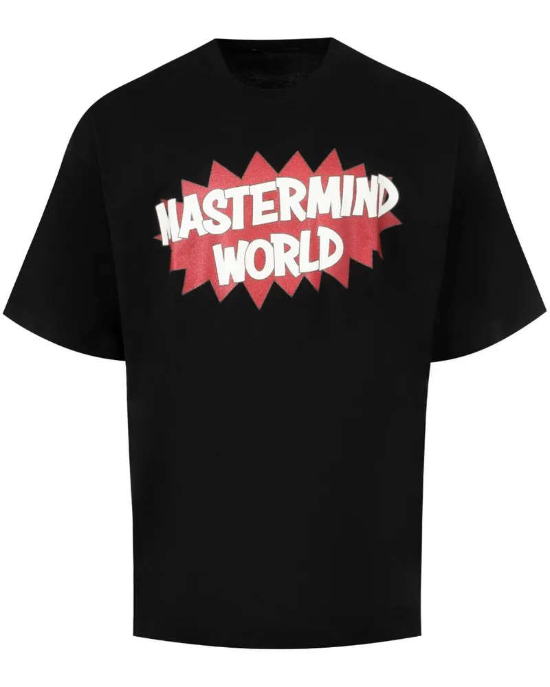Mastermind World T-Shirt mit Glitter-Detail - Schwarz Schwarz