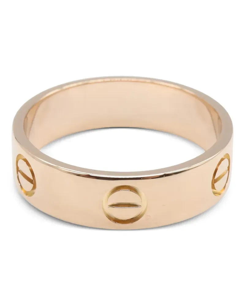 Cartier 2010s 18K gold Love screw detail ring - Rosa Rosa