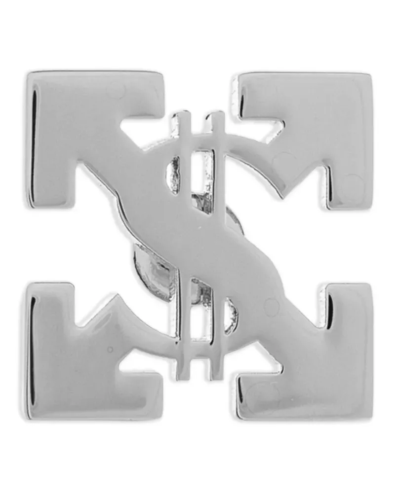 OFF-WHITE Arrows Ohrring mit Dollar-Zeichen - Silber Silber