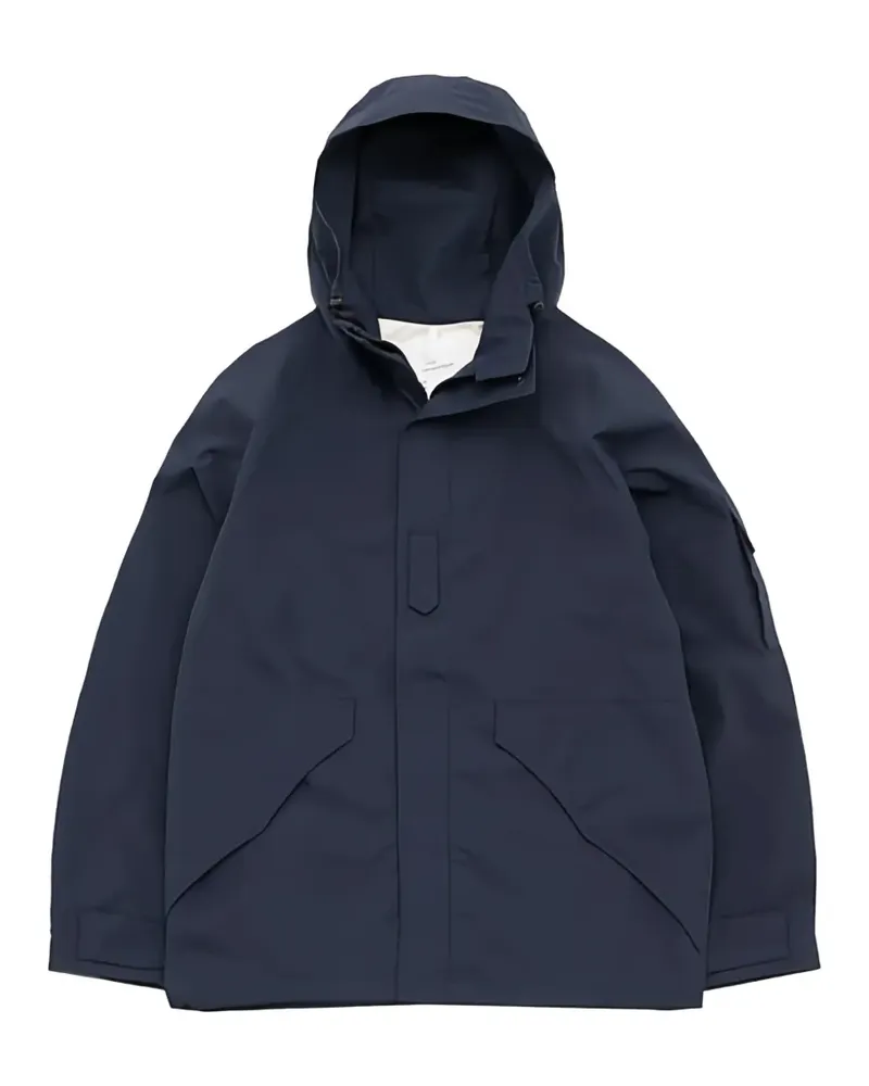 nanamica gore-tex hooded jacket - Blau Blau