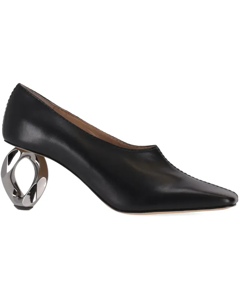 J.W.Anderson pointed-toe heeled pump - Schwarz Schwarz