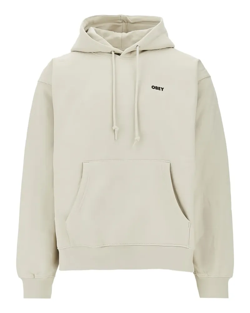Obey Hoodie mit Kängurutasche - Nude Nude